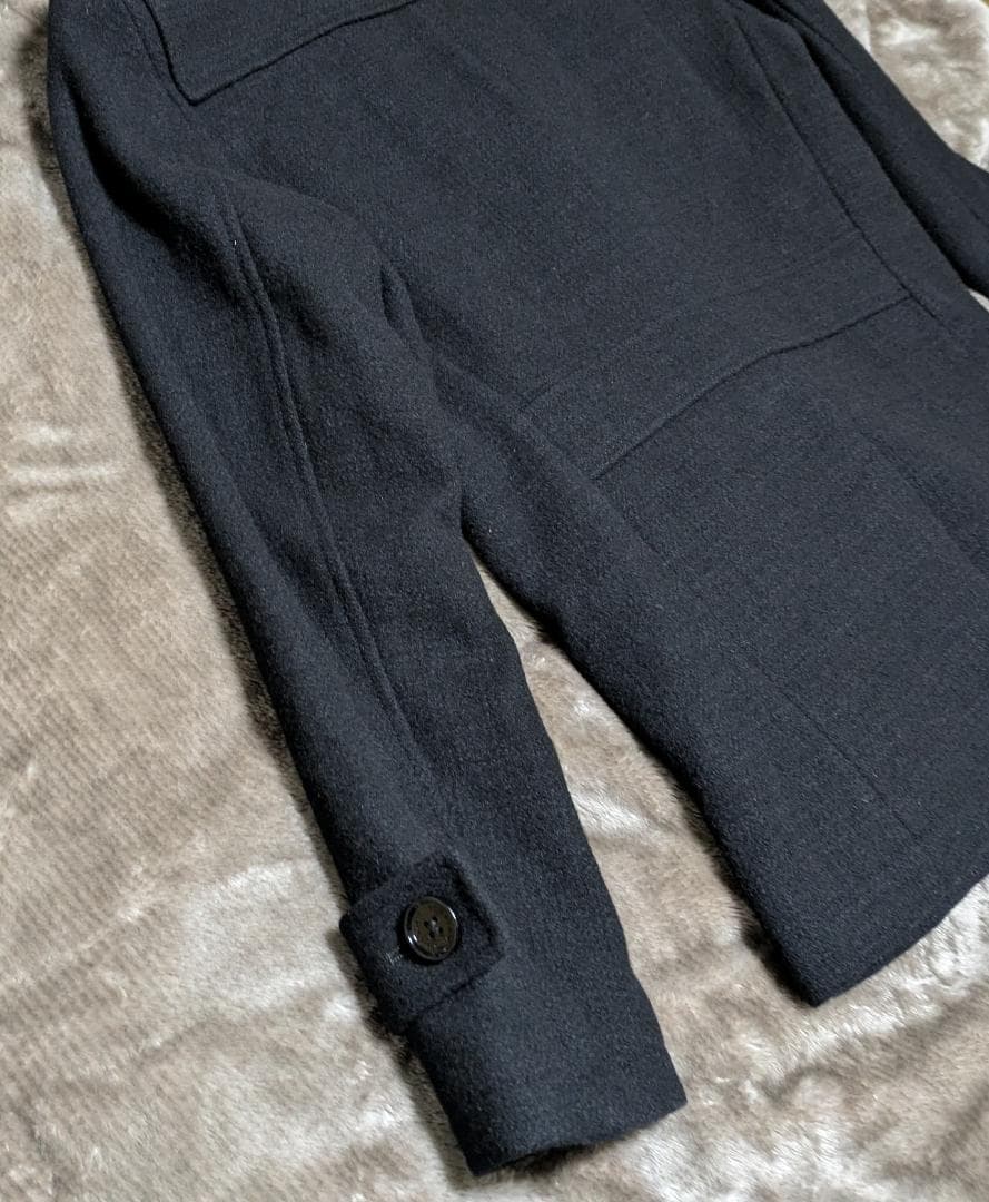 【価格変更済】BURBERRY BLACK LABEL ウールPコート Lサイズ