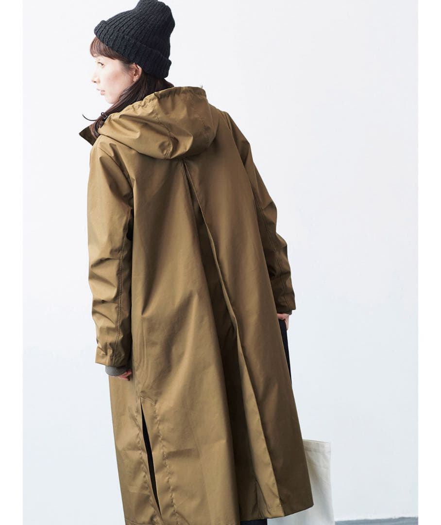 SUNNY CLOUDS 一枚仕立てのシュッとしたフード コート ロングコート