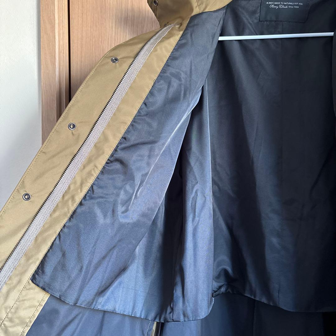 SUNNY CLOUDS 一枚仕立てのシュッとしたフード コート ロングコート