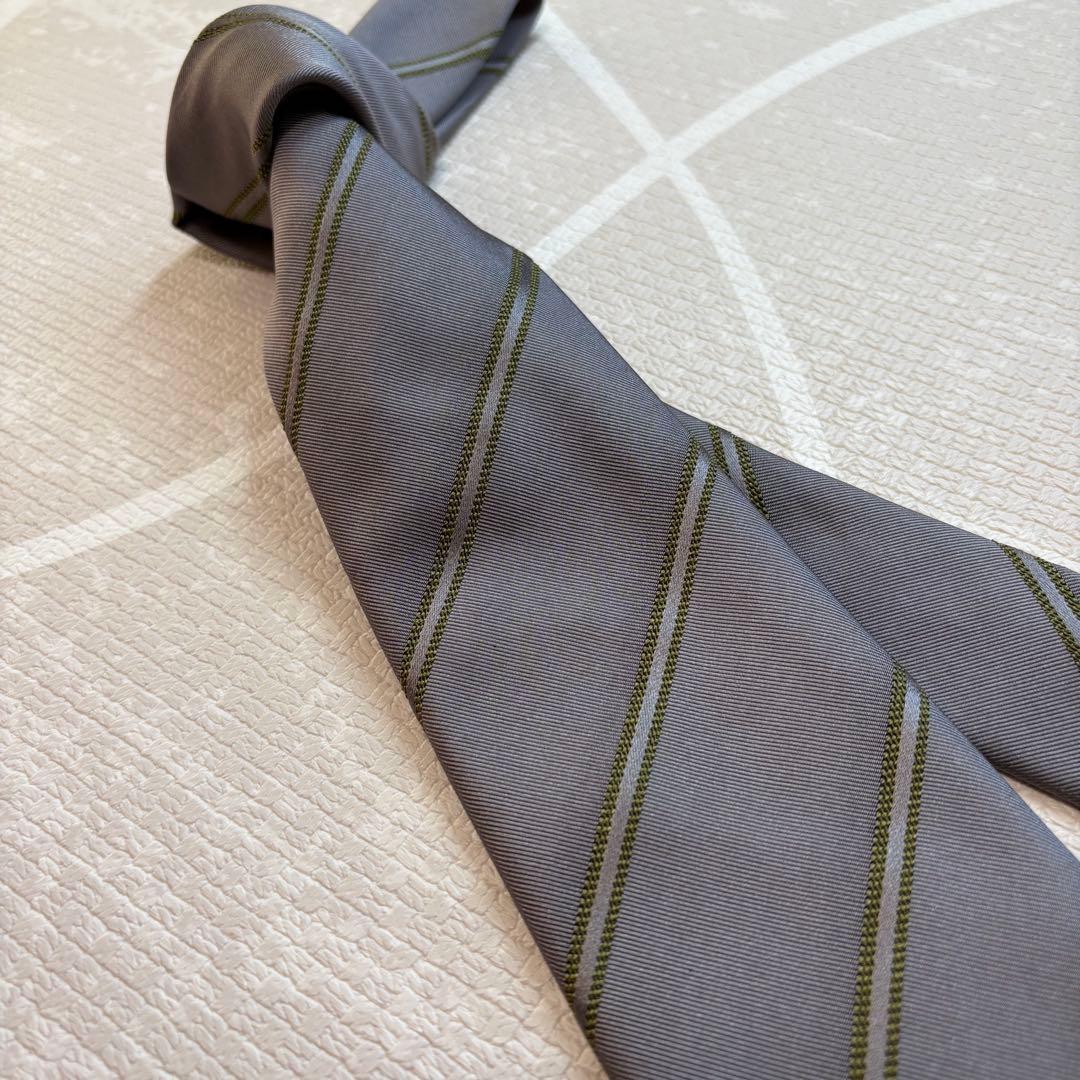 【極美品】Atto Vannucci/アット ヴァンヌッチ ストライプ ネクタイ