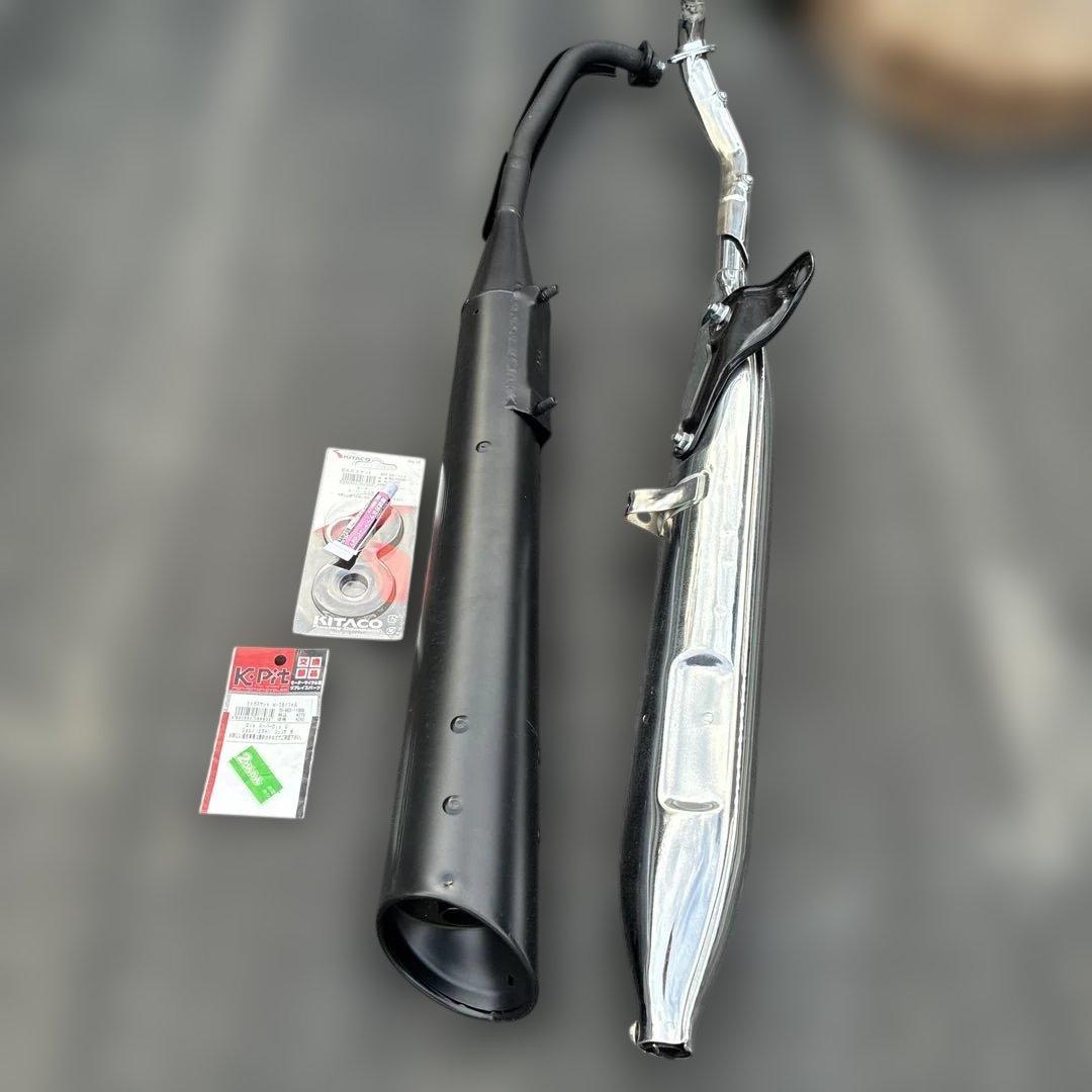 未使用 ￼スーパーカブ用マフラー、流用品新品2本