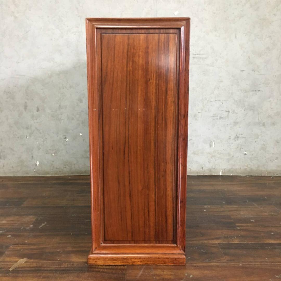 唐木 花梨 螺鈿細工 薬棚 薬箪笥 収納棚 棚 小物入れ 古道具 和家具