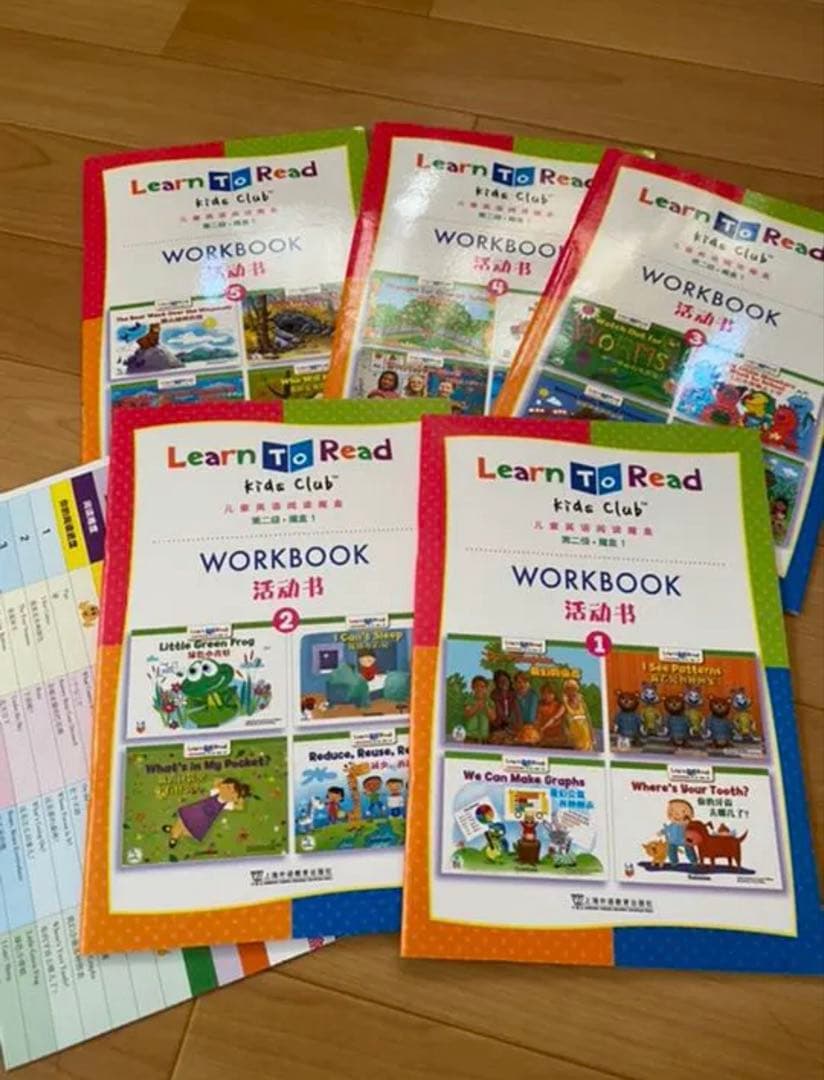 CTP1英語音声絵本36冊絵本+9冊ワーク