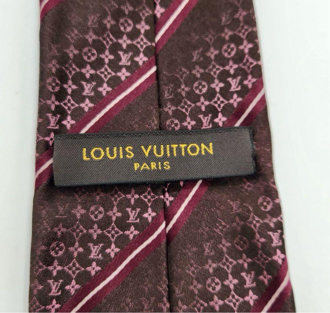 LOUIS VUITTON ルイヴィトン モノグラム　LVロゴ　ネクタイ　美品