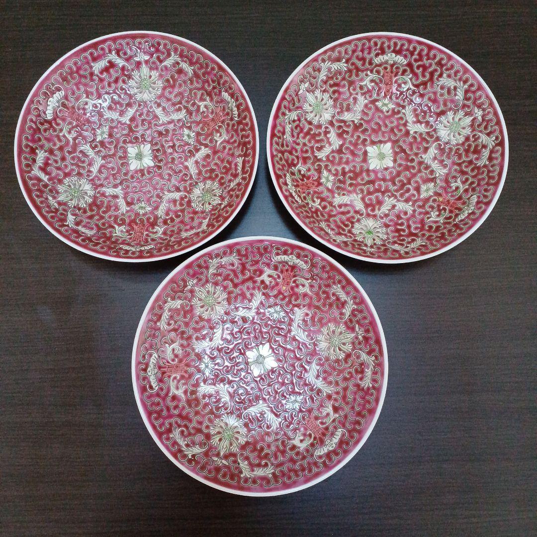 値下げ 景徳鎮 皿 おまけの小さなポット