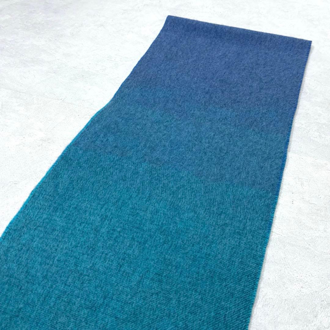 美品 定番 ポールスミス グラデーション カシミヤマフラー イギリス製