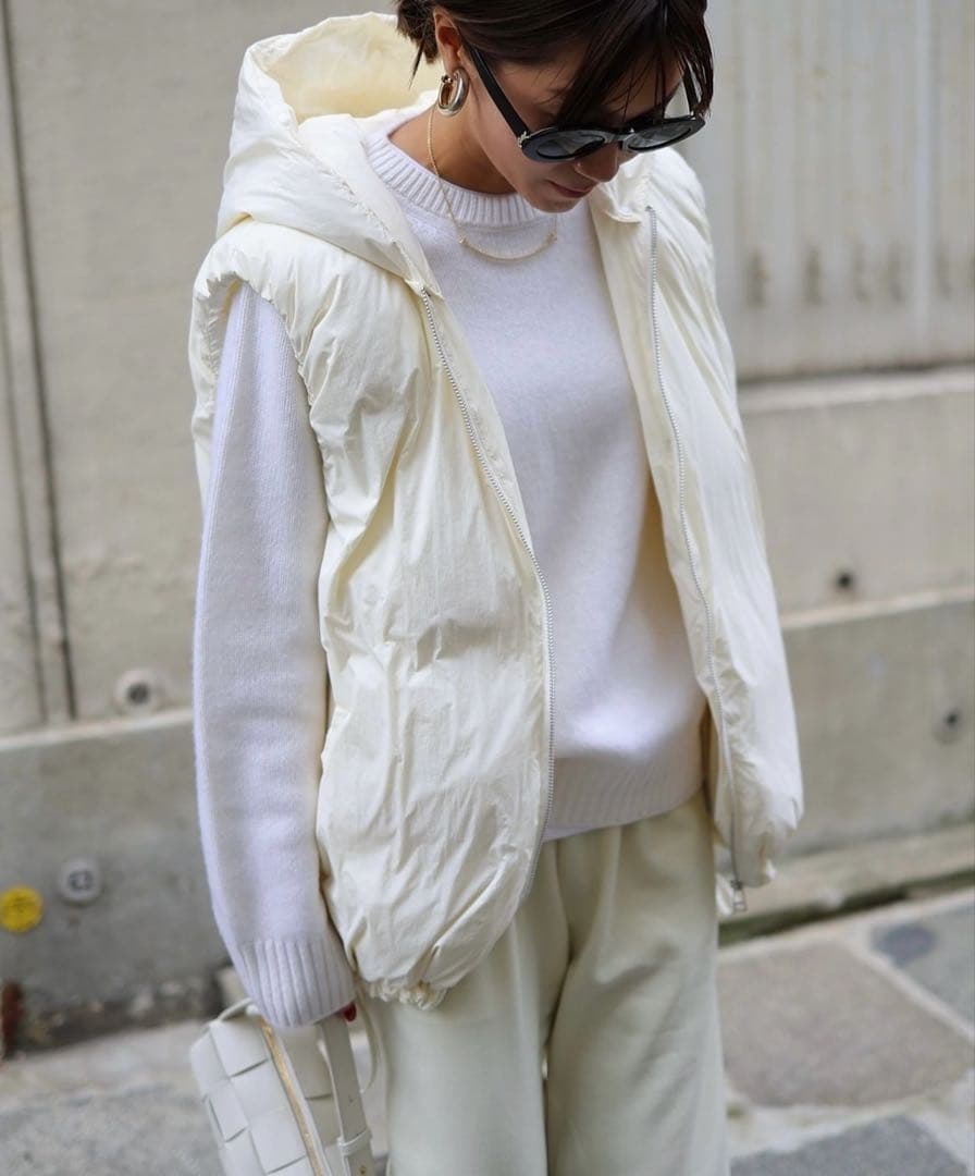 gypsohila ダウンベスト　ホワイト