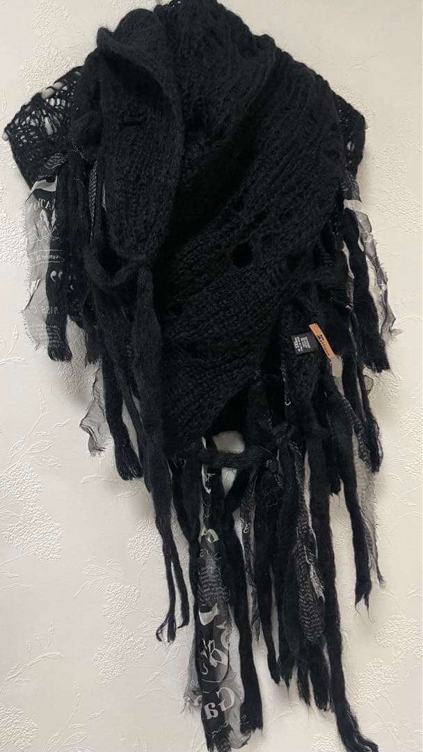 美品　John Galliano ジョン　ガリアーノ　モヘアウール　マフラー