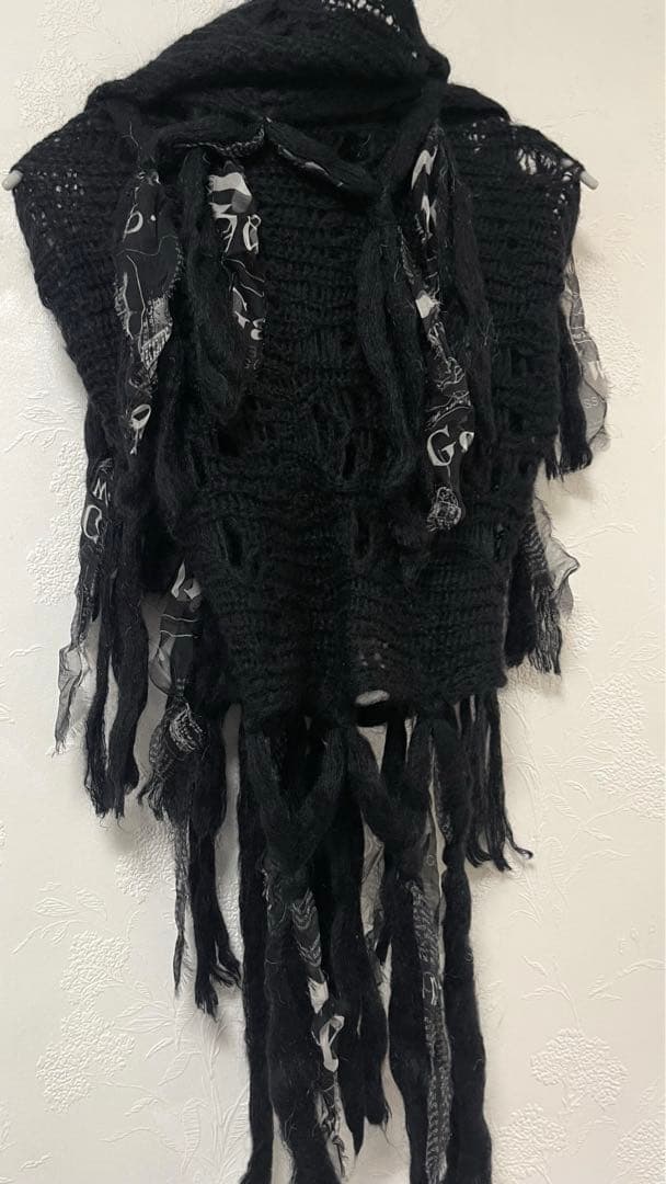 美品　John Galliano ジョン　ガリアーノ　モヘアウール　マフラー