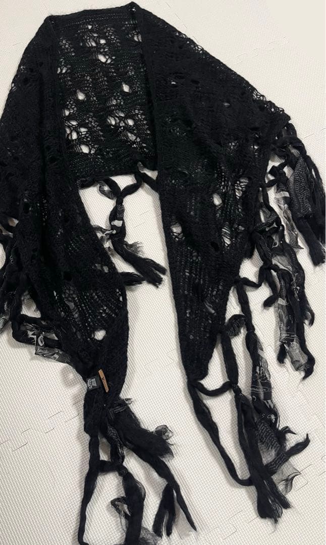 美品　John Galliano ジョン　ガリアーノ　モヘアウール　マフラー