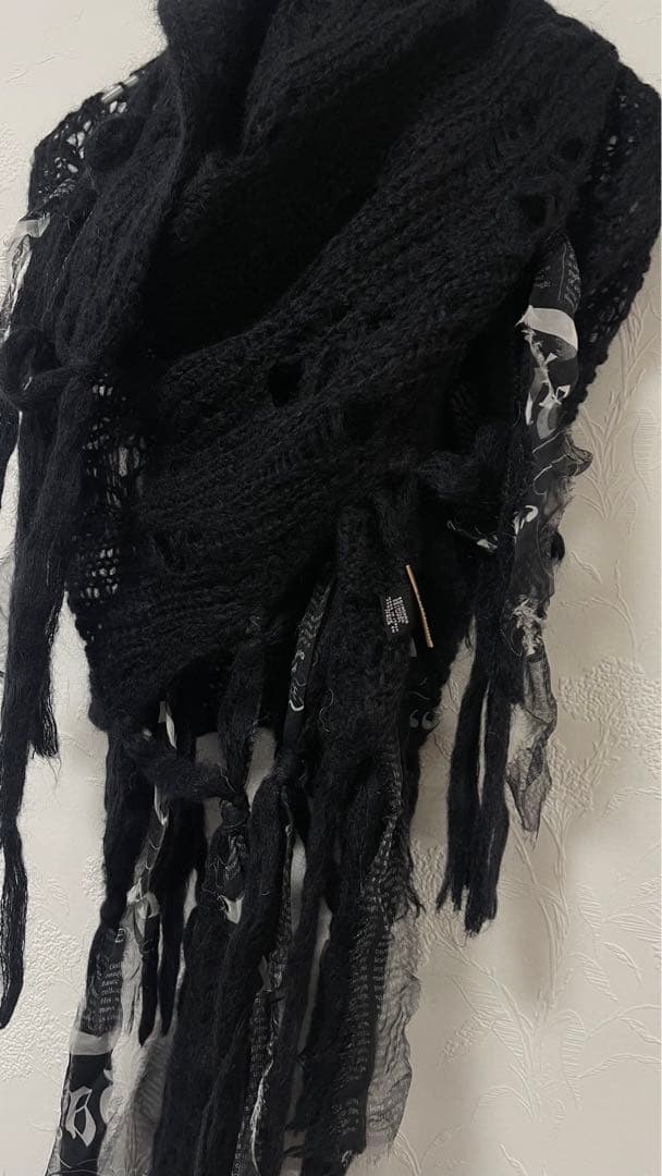 美品　John Galliano ジョン　ガリアーノ　モヘアウール　マフラー