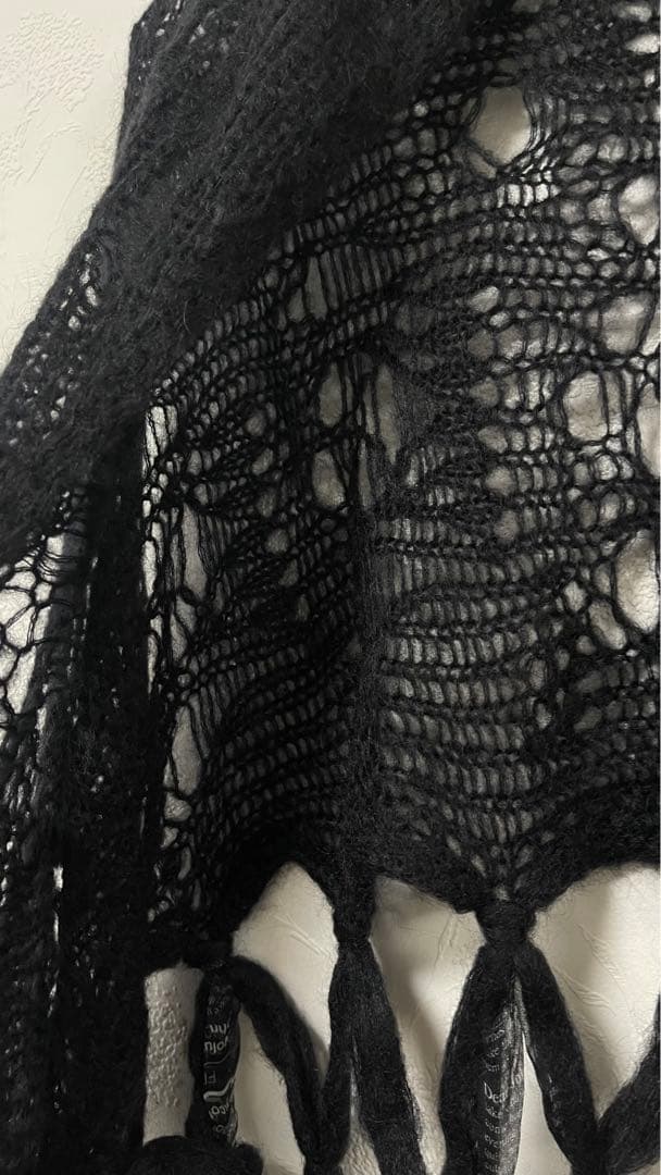 美品　John Galliano ジョン　ガリアーノ　モヘアウール　マフラー