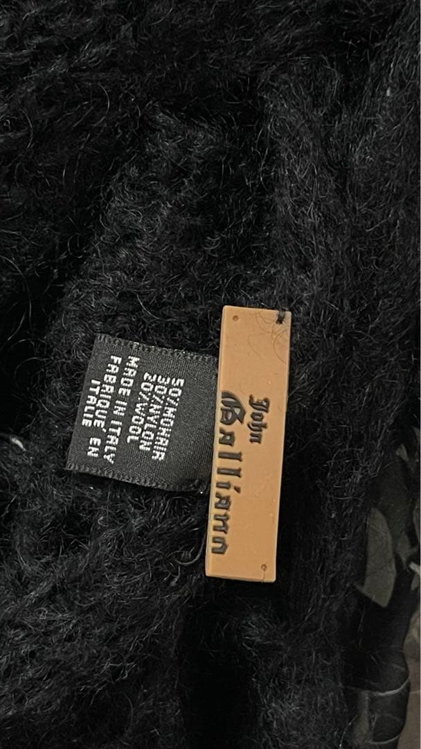 美品　John Galliano ジョン　ガリアーノ　モヘアウール　マフラー