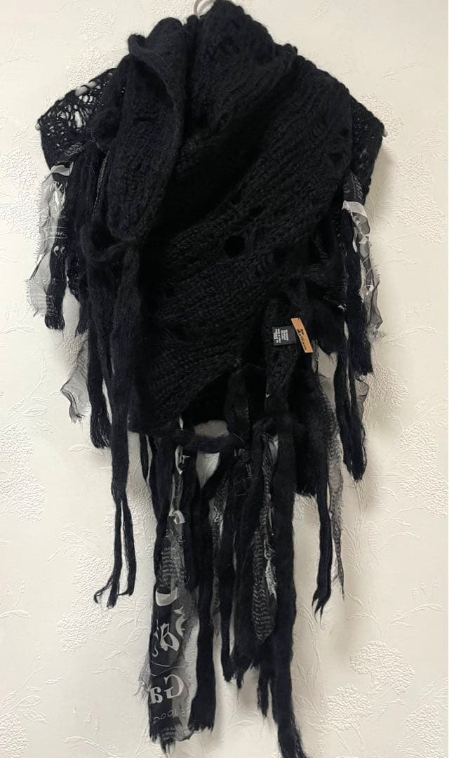 美品　John Galliano ジョン　ガリアーノ　モヘアウール　マフラー