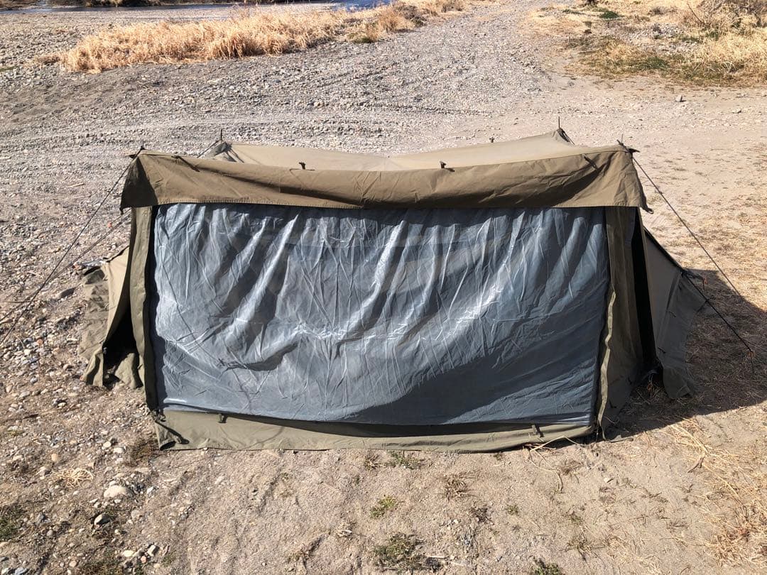 バンドックソロベースex 前幕　二股ポール　蚊帳付き