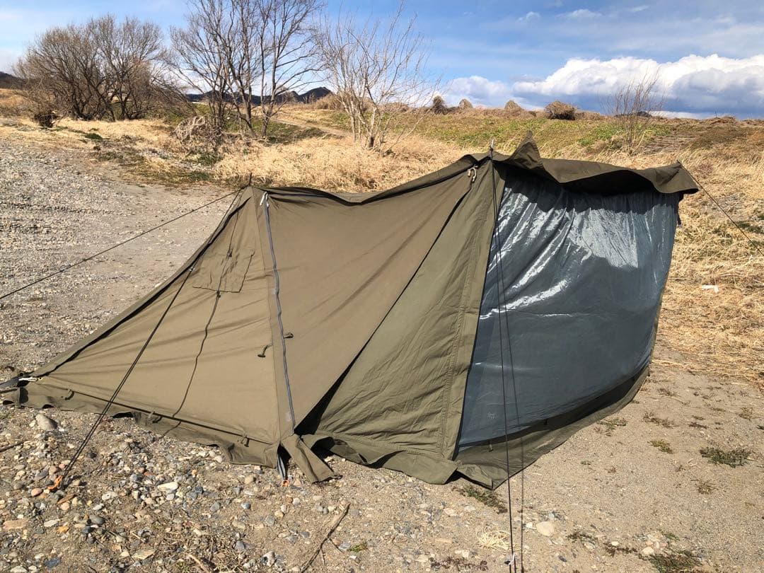 バンドックソロベースex 前幕　二股ポール　蚊帳付き