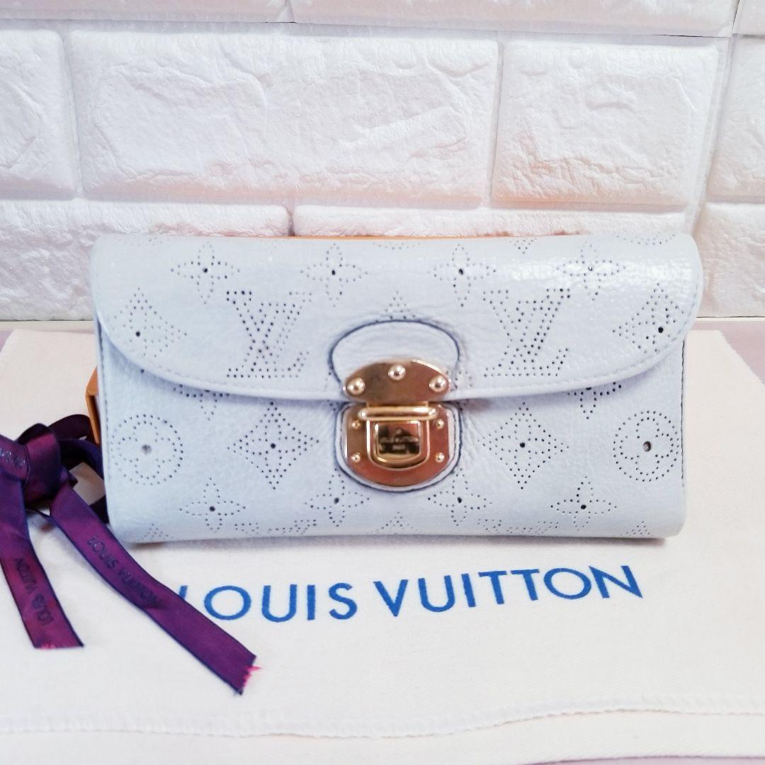 ルイヴィトン モノグラム パンチング マヒナ ポルトフォイユ アメリア 長財布