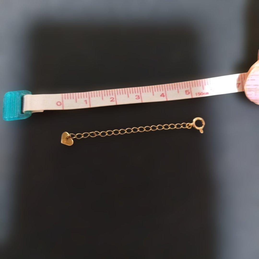 18金ゴールドハート型アジャスター 5cm