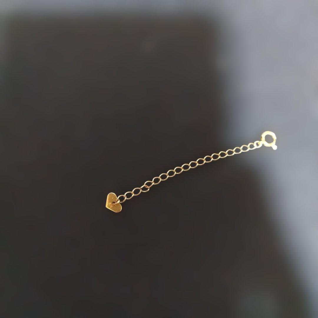 18金ゴールドハート型アジャスター 5cm