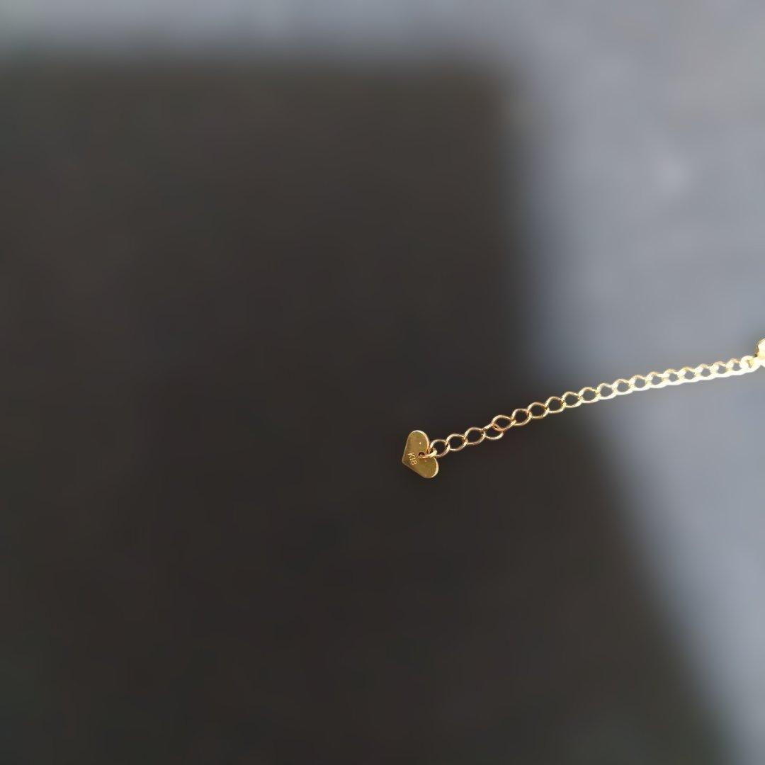 18金ゴールドハート型アジャスター 5cm