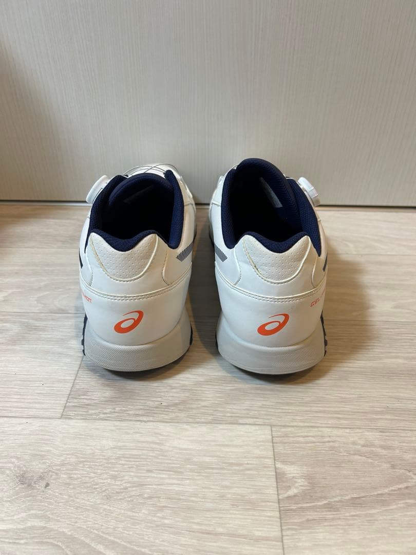 asics ゴルフシューズ ホワイト/ネイビー