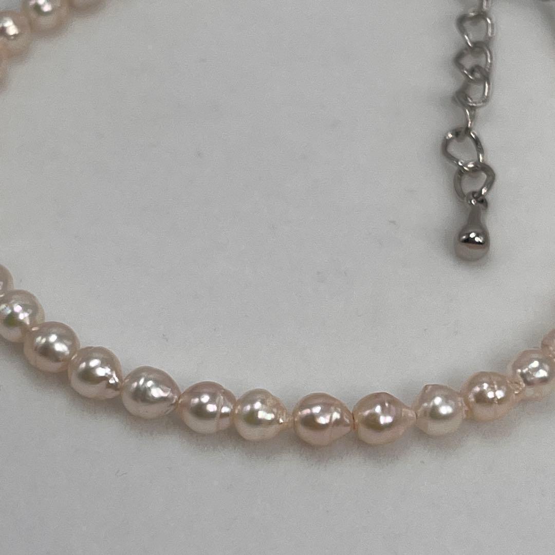 本真珠　ブレスレット　あこや真珠　バロック　3.5mm〜