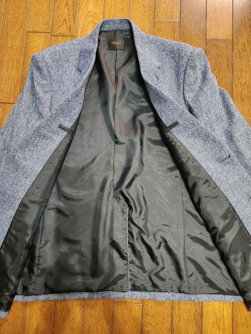 Taiga Igari　ブルー系ツイード調スーツ　サイズS　日本製