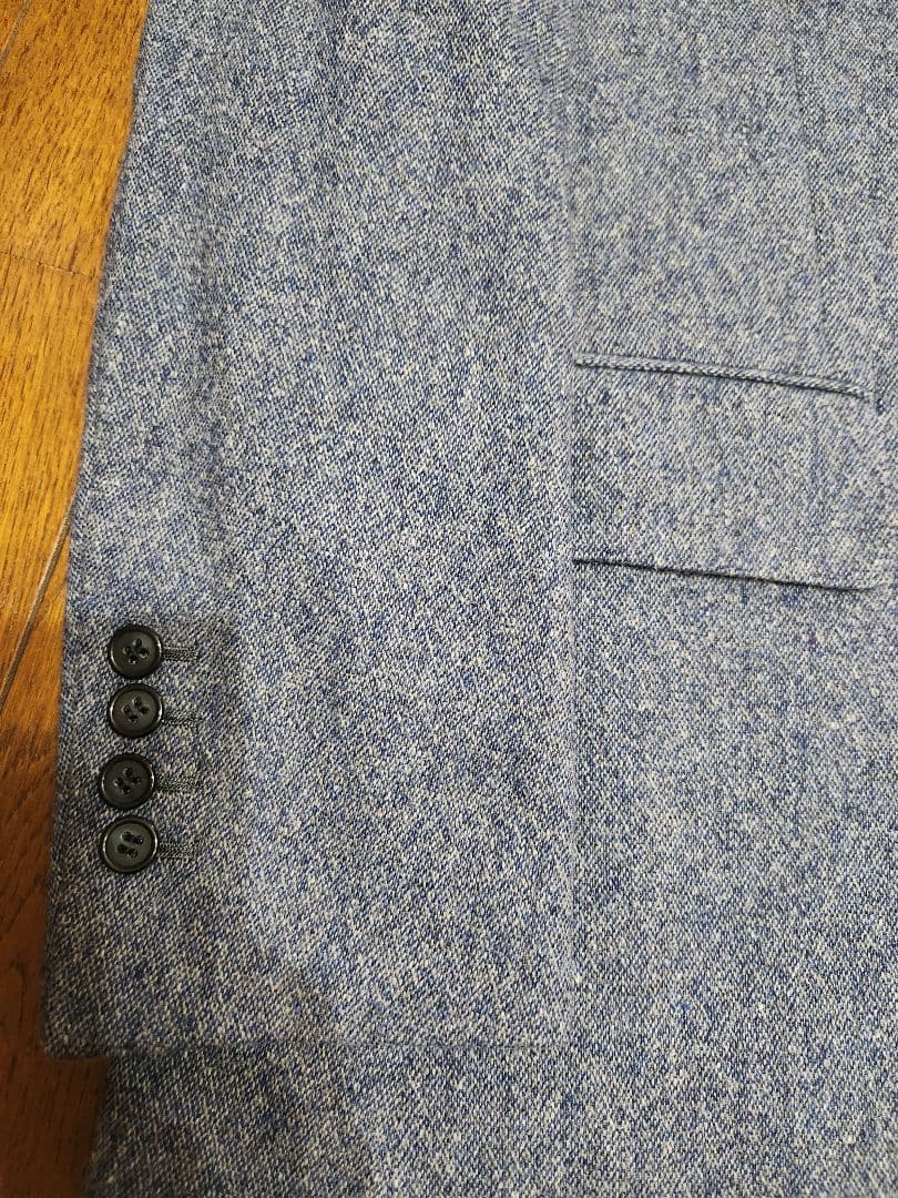 Taiga Igari　ブルー系ツイード調スーツ　サイズS　日本製