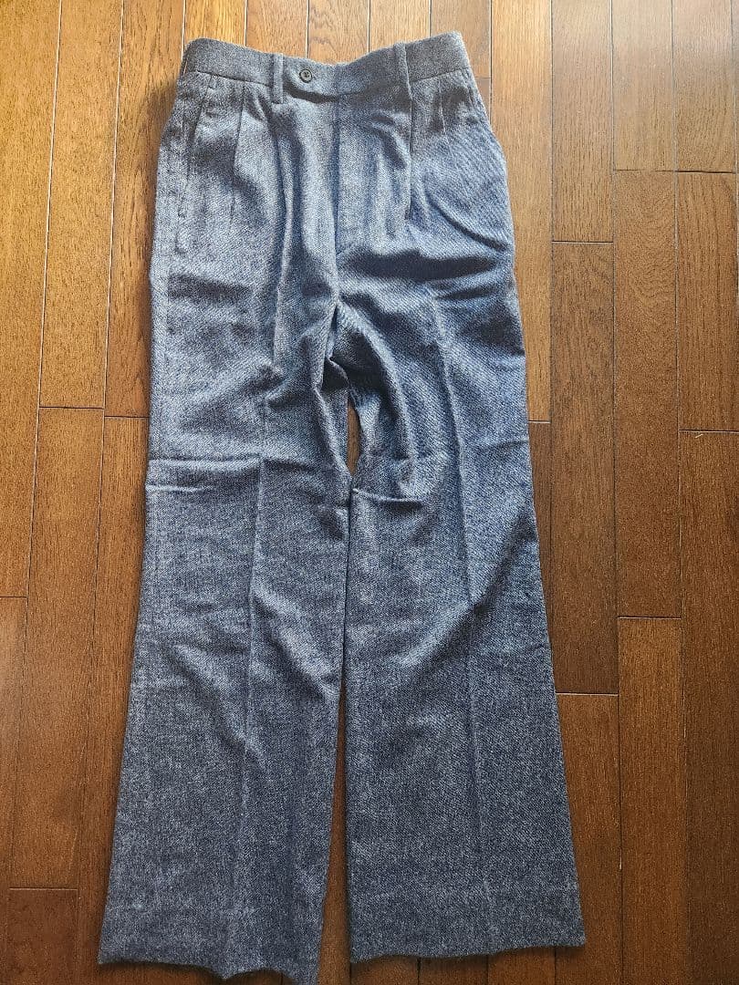 Taiga Igari　ブルー系ツイード調スーツ　サイズS　日本製