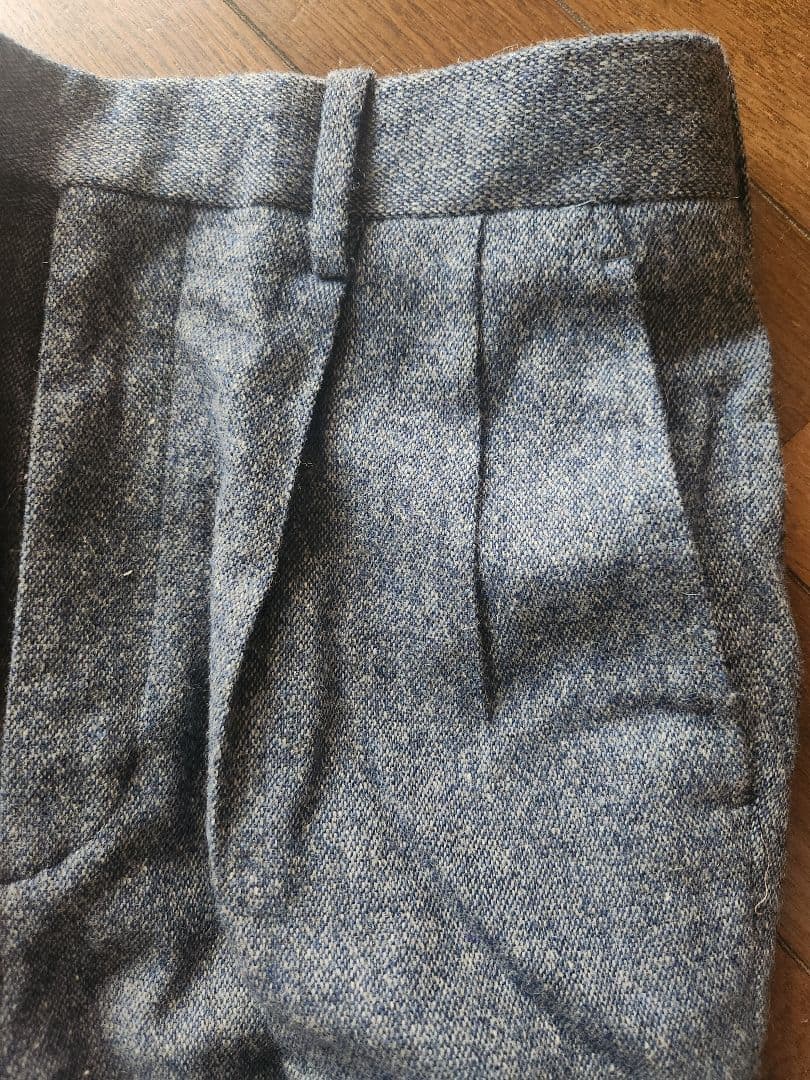 Taiga Igari　ブルー系ツイード調スーツ　サイズS　日本製