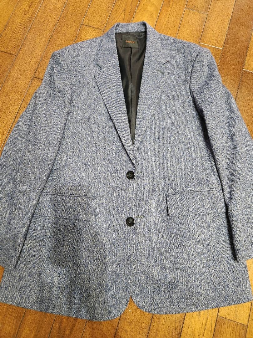 Taiga Igari　ブルー系ツイード調スーツ　サイズS　日本製