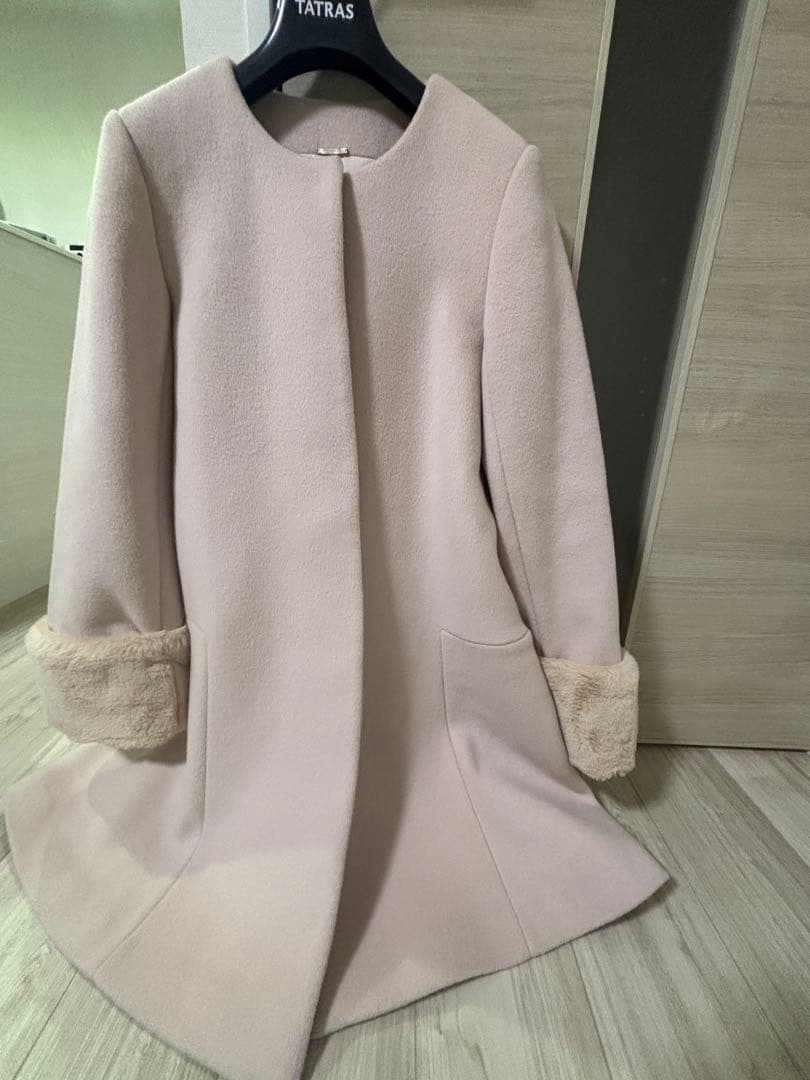 ビジューブローチAラインコート