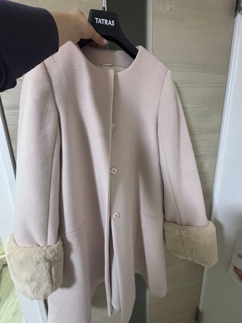 ビジューブローチAラインコート