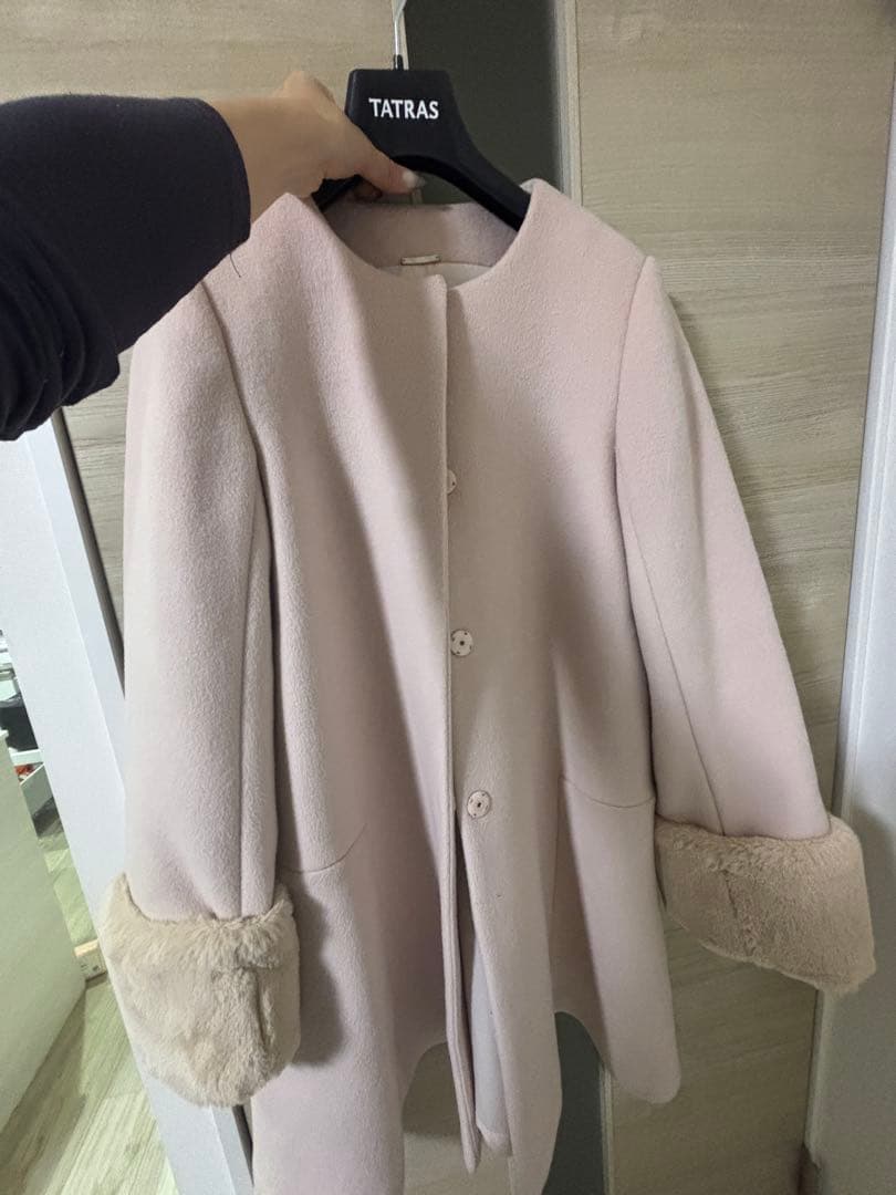 ビジューブローチAラインコート