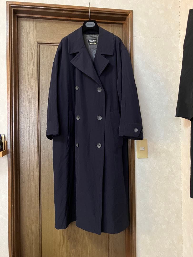 80s giorgio armani ウールロングコート　90s