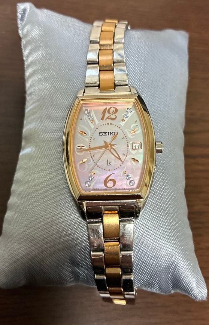 SEIKOルキア SSVW124 腕時計 電波ソーラー文字盤シェルピンク限定品