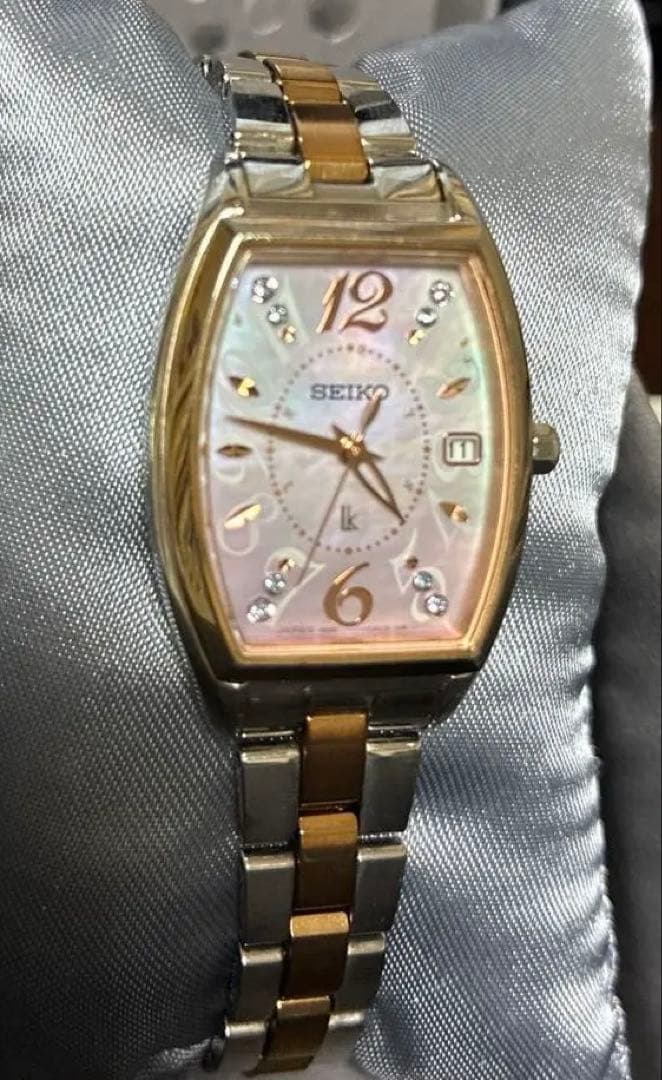 SEIKOルキア SSVW124 腕時計 電波ソーラー文字盤シェルピンク限定品