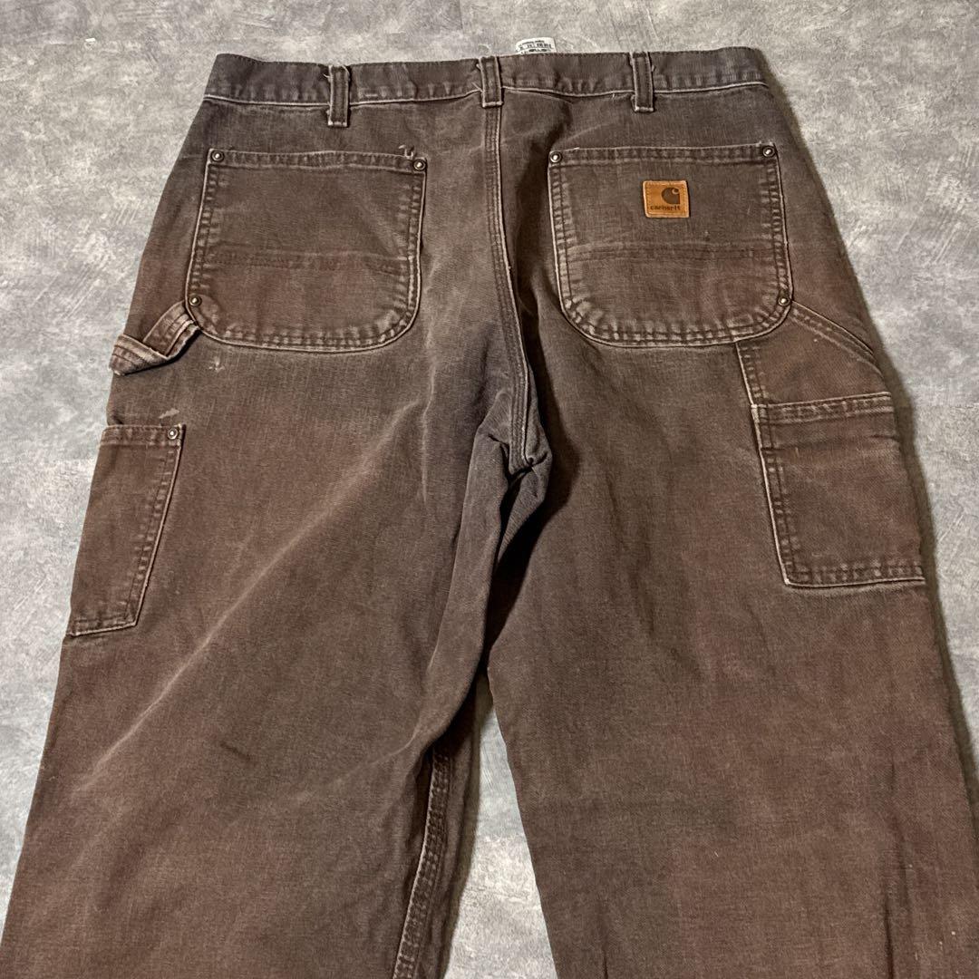 な*ぎ様 カーハート B136 ダブルニー ペインターパンツ ボロ 34×34