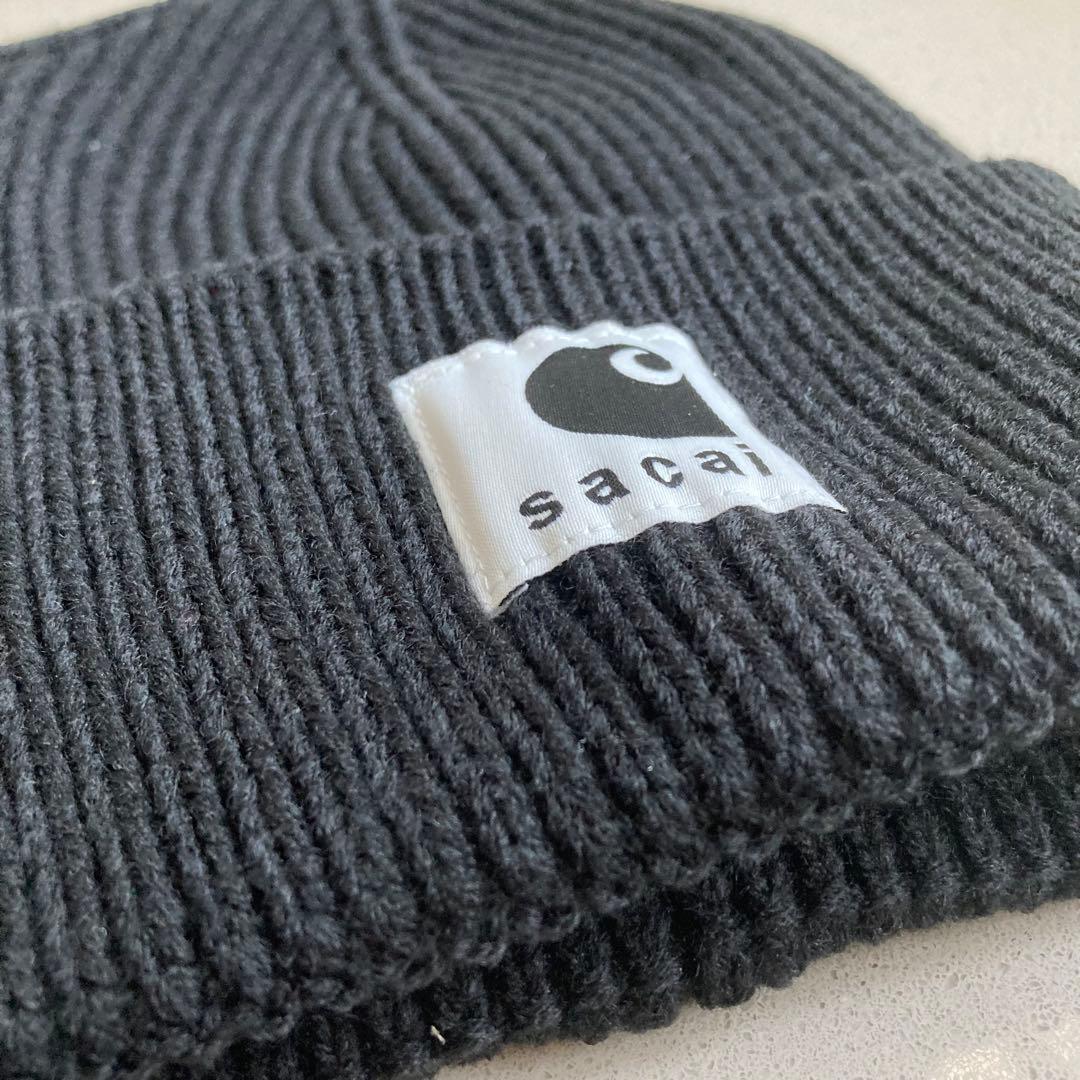 Sacai x Carhartt WIP ブラック ニット帽