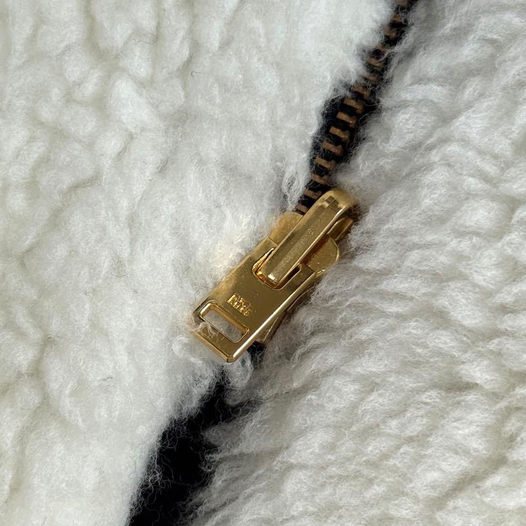 【ザ・リラクス】アローズ別注　ボアライナー　23FW ホワイト　ジップアップ