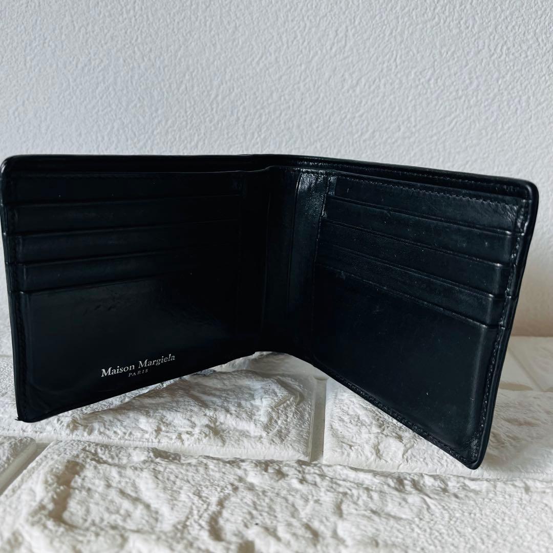 Madison Margiela マルジェラ　折りたたみ財布　黒　レザー