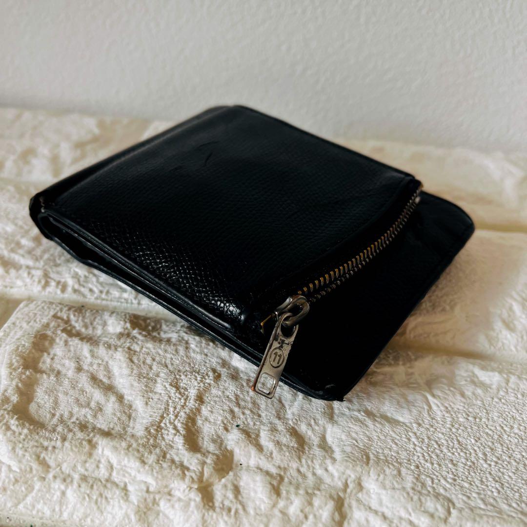 Madison Margiela マルジェラ　折りたたみ財布　黒　レザー