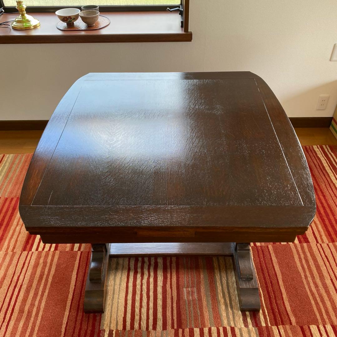 英国アンティーク　伸長式　ドローリーフテーブル　イギリス製　ダイニングテーブル