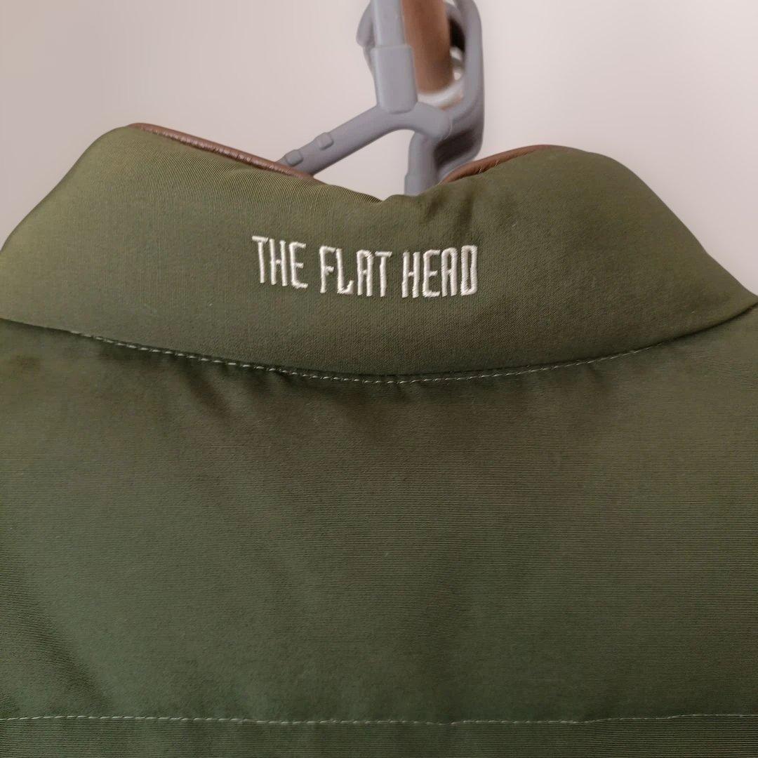 THE FLAT HEAD ダウンベスト オリーブグリーン サイズ40(L)