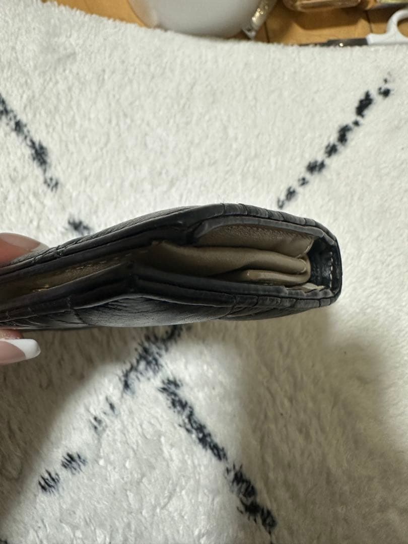 【タ】Christian Dior 二つ折り財布 ブラック