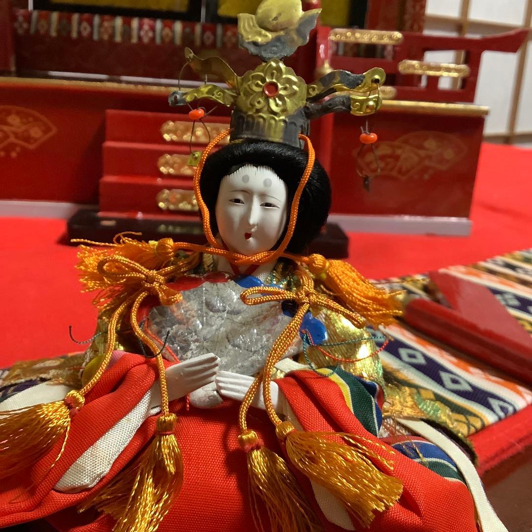 まこちゃん‼️希少❶【木製雛御殿】②【芥子雛】親王・内親王・十三人小ぶり