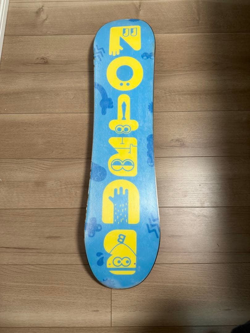 BURTON スノーボード キッズ用　90cm イエロー キャラクター柄