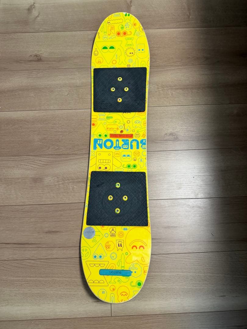BURTON スノーボード キッズ用　90cm イエロー キャラクター柄