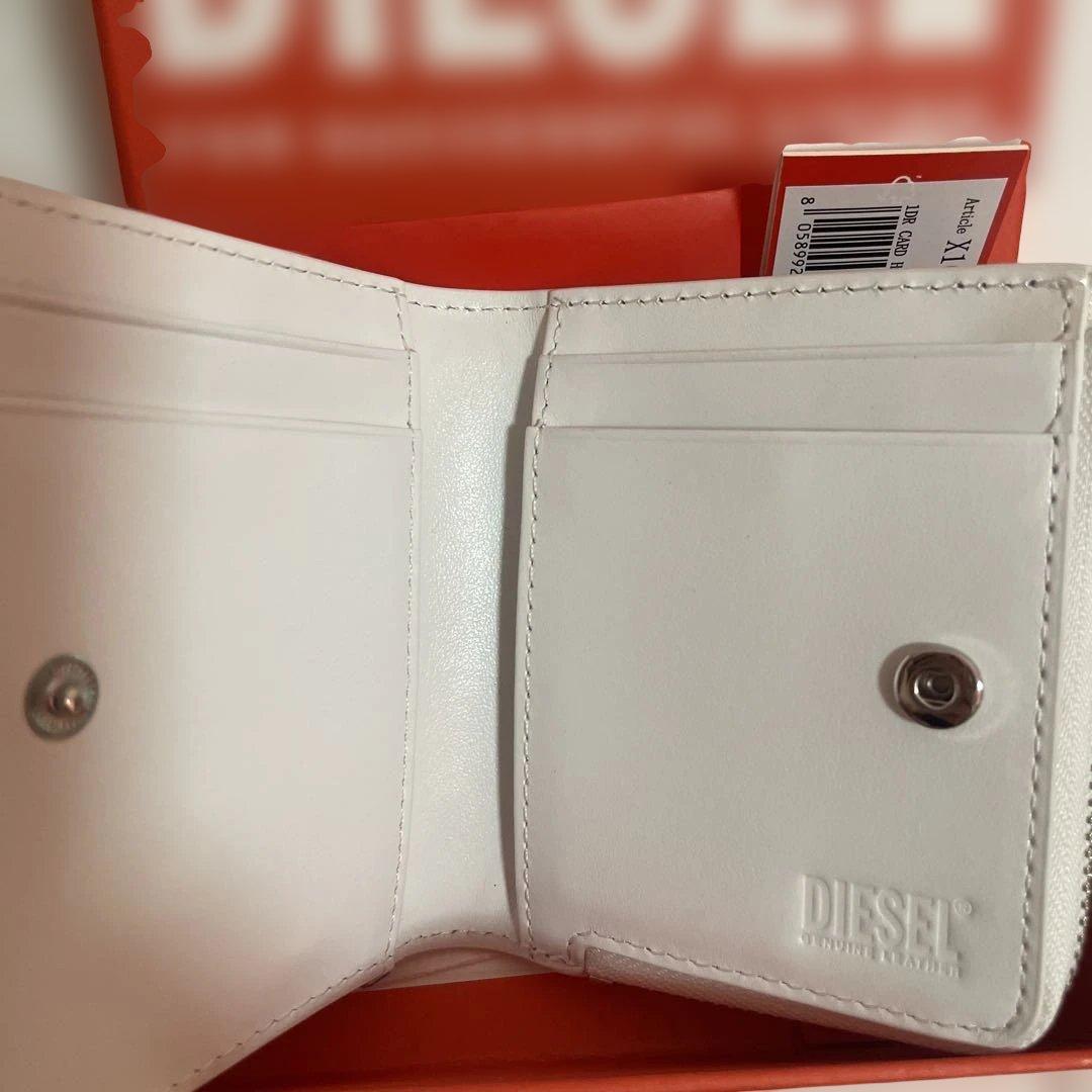 新品 DIESEL ホワイト 二つ折り 財布 カードケース ケース