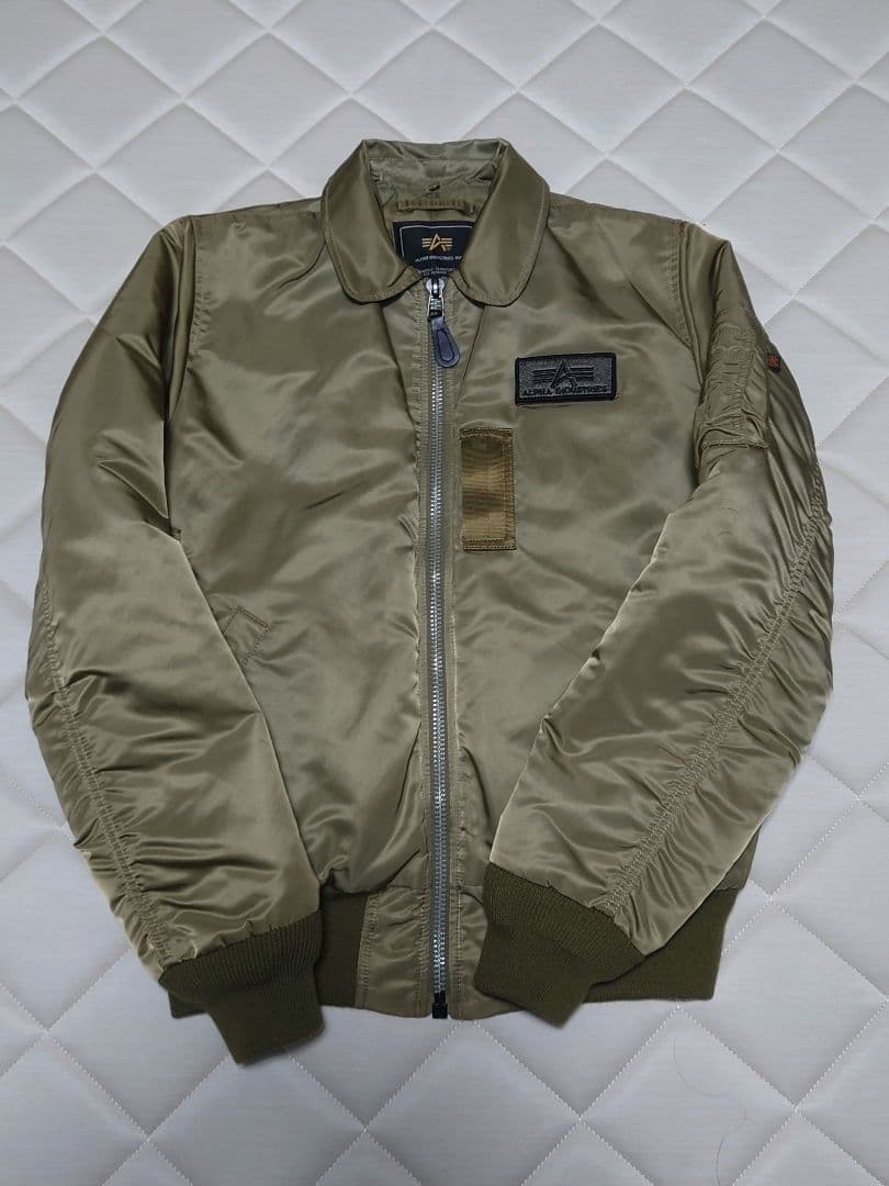 ALPHA INDUSTRIES B-15襟ボア フライトジャケット Lサイズ